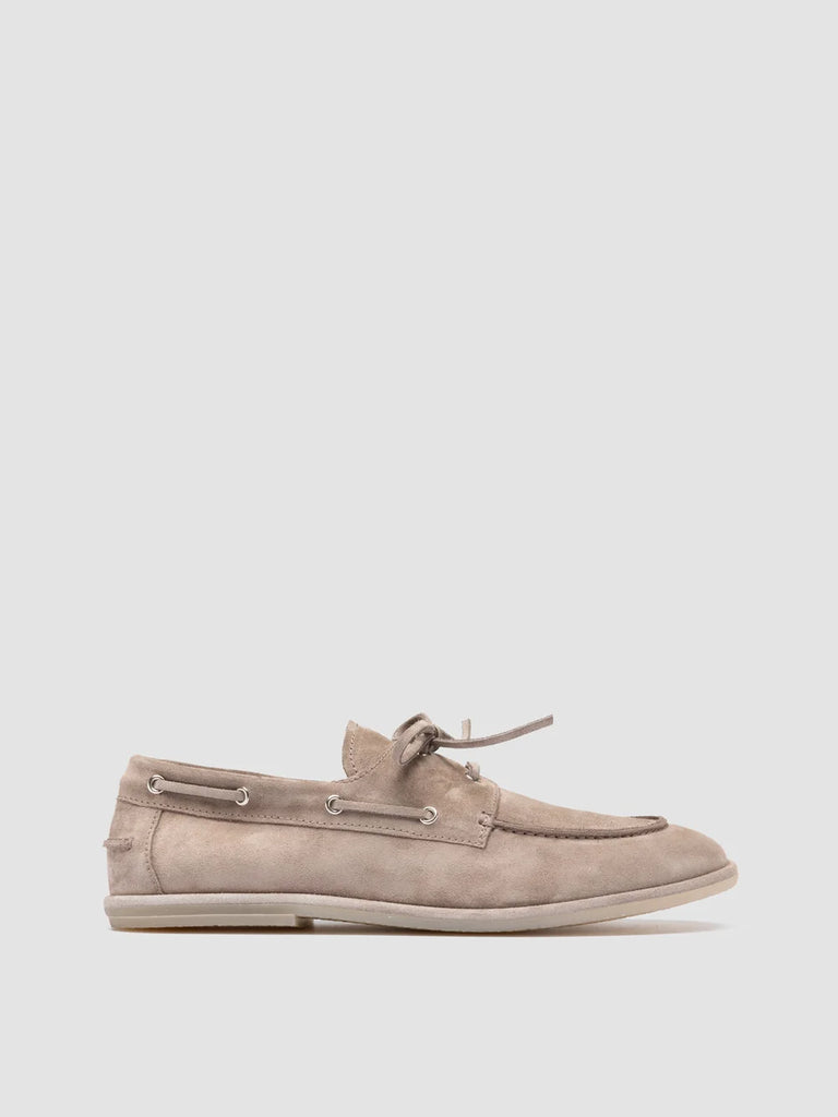 LOVE 001 - Taupe Suede Boat Shoes