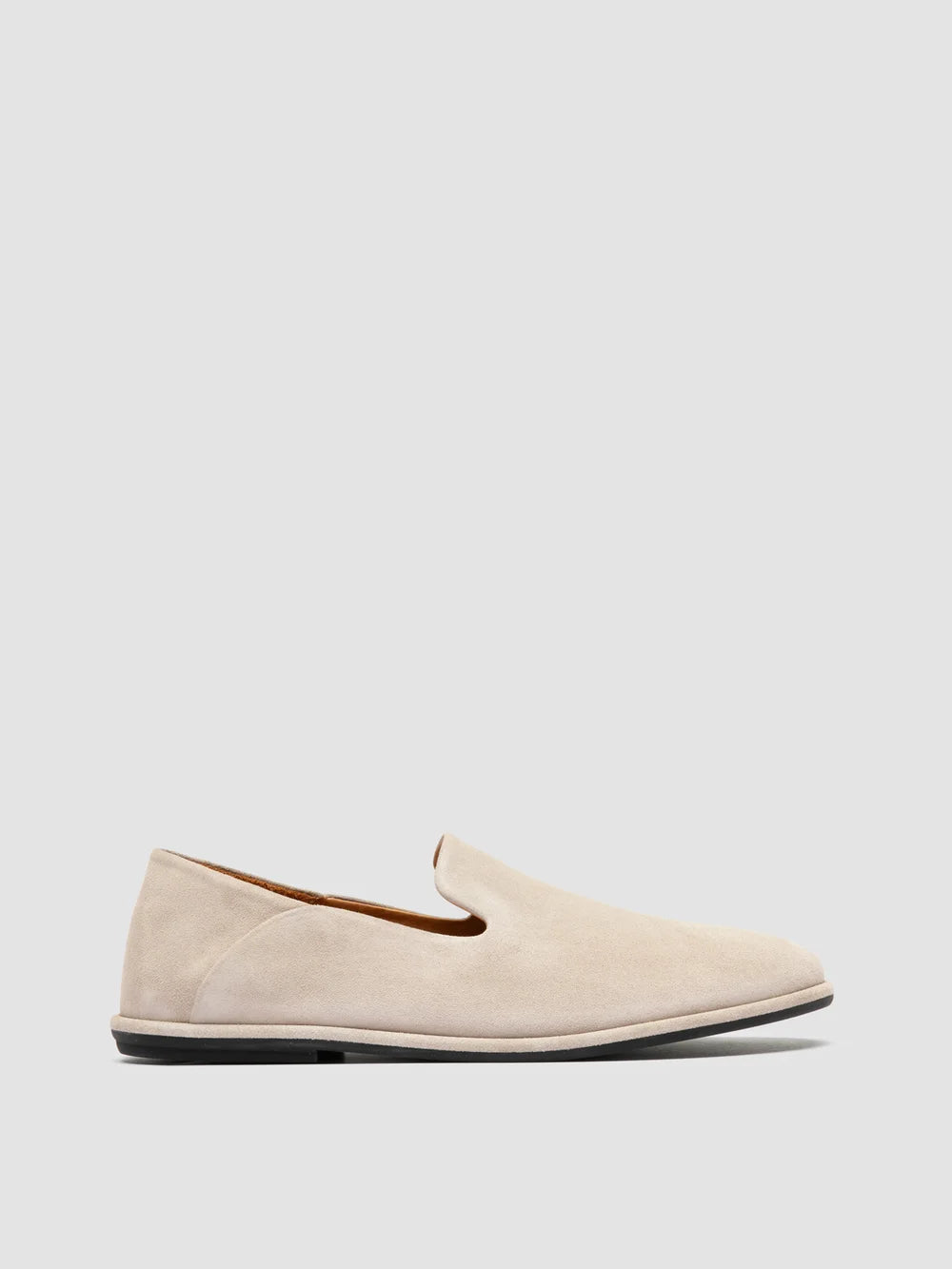 MIENNE 001 - Ivory Suede Penny Loafers - 0