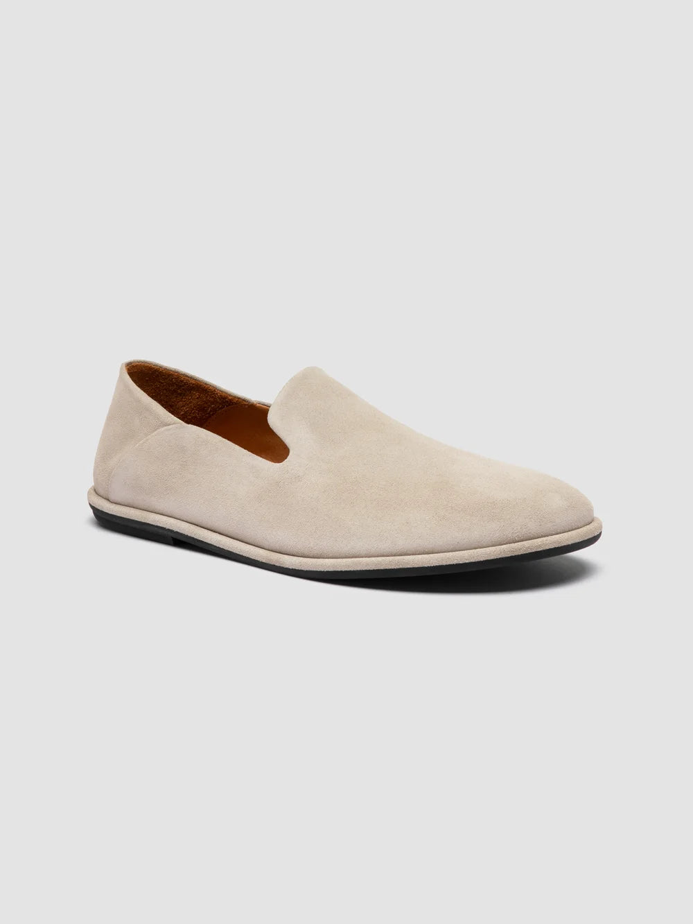 MIENNE 001 - Ivory Suede Penny Loafers - 2