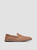 Men's Taupe Suede Penny Loafers: MIENNE 001 Officine Creative - 1