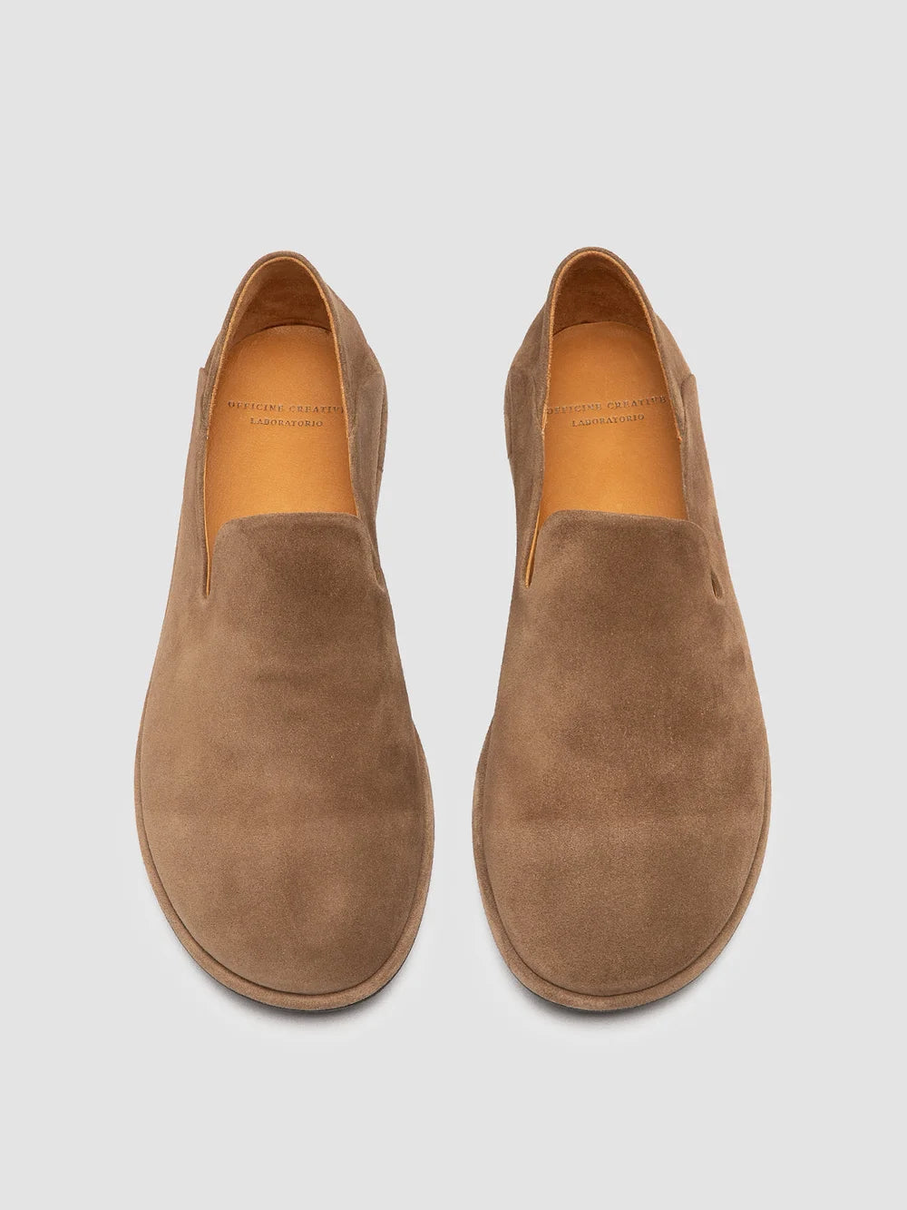 MIENNE 001 - Taupe Suede Penny Loafers - 1