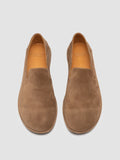 MIENNE 001 - Taupe Suede Penny Loafers - 1