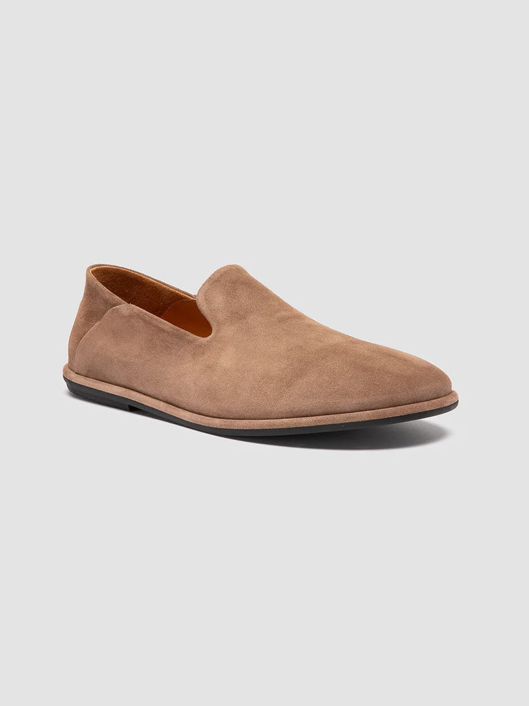 Men's Taupe Suede Penny Loafers: MIENNE 001 Officine Creative - 3