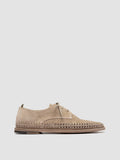 MILES 001 - Beige Suede Derby Shoes - thumb image 1,side view