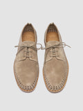 MILES 001 - Beige Suede Derby Shoes - thumb image 2,side view