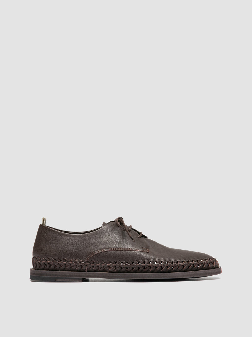 MILES 001 - Brown Leather Derby shoes - image 1,side view