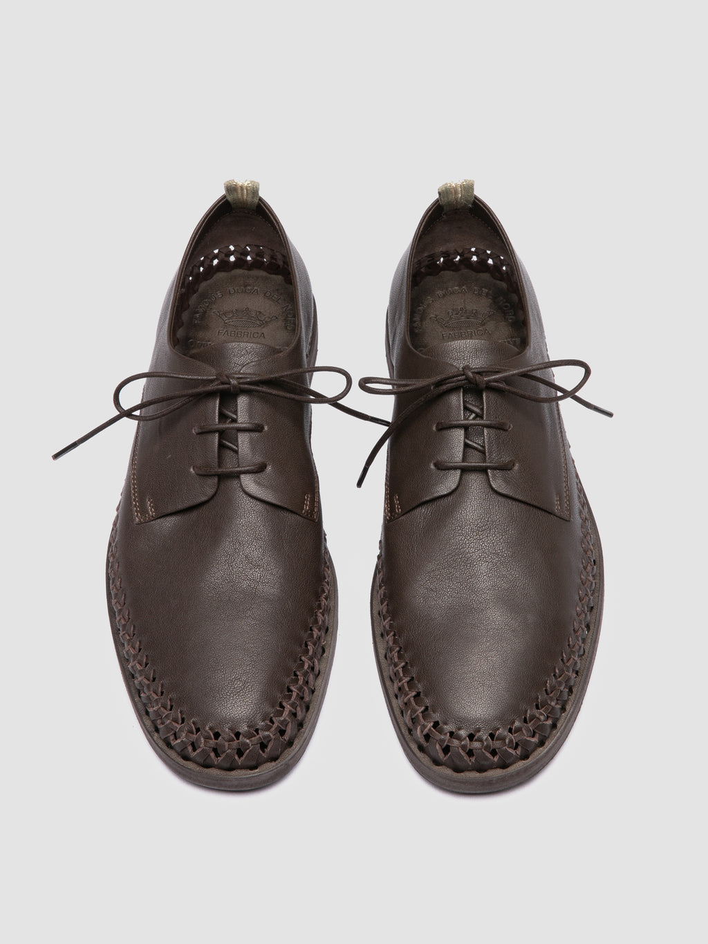 MILES 001 - Brown Leather Derby shoes - image 2,side view