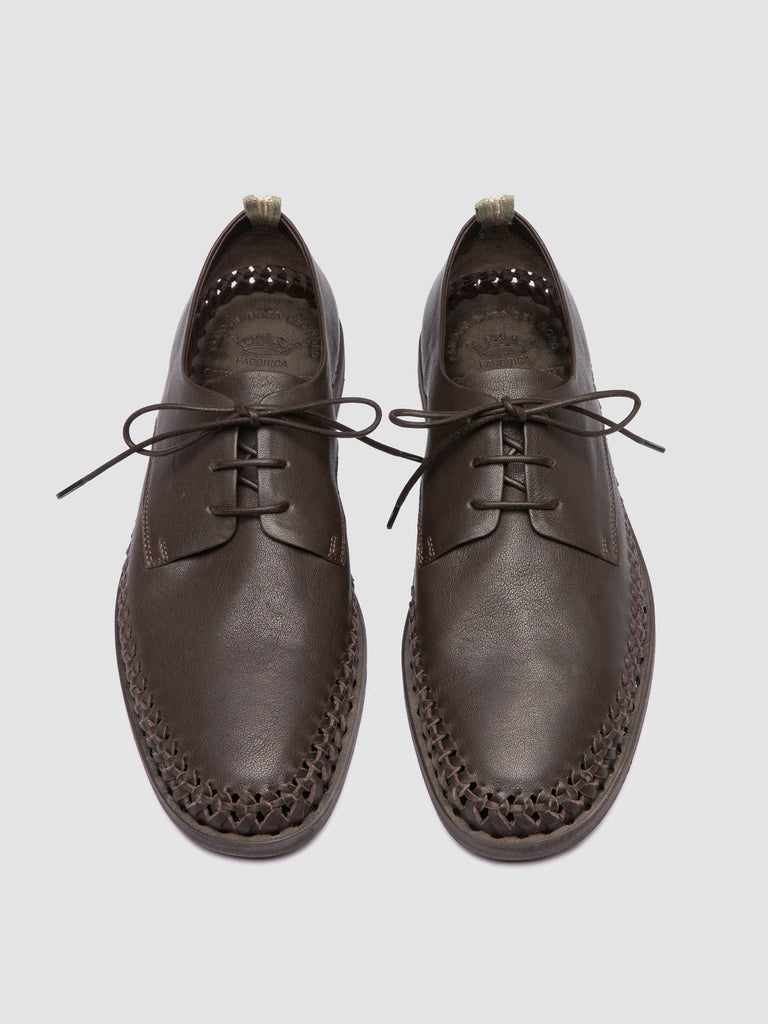 MILES 001 - Brown Leather Derby shoes