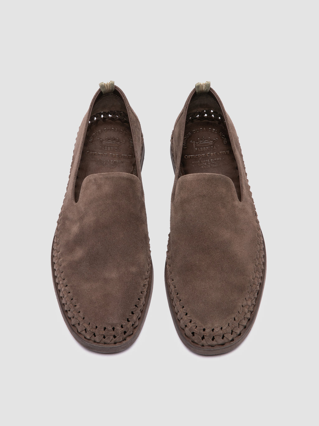 MILES 002 - Taupe Suede Loafers - image 2,side view