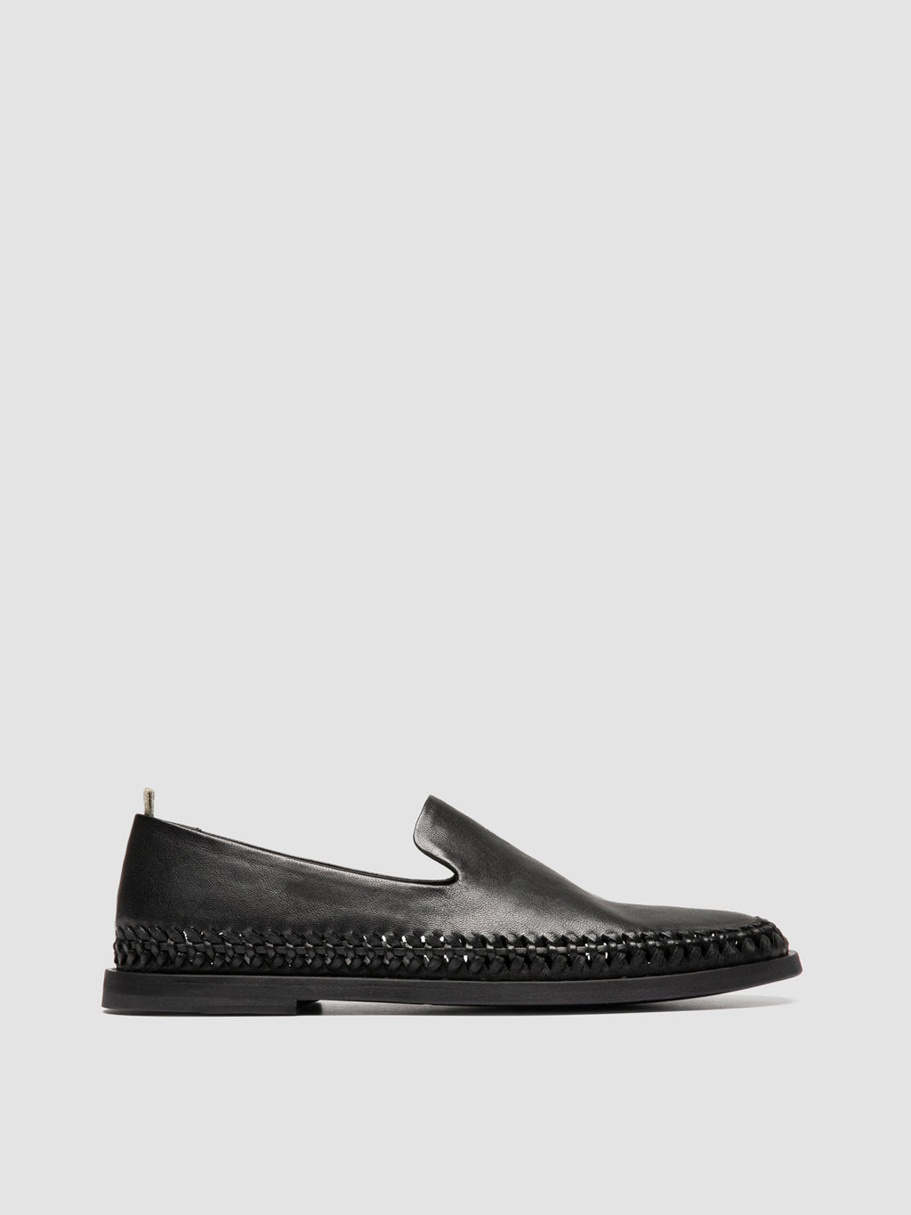 MILES 002 - Black Leather Loafers - image 1,side view