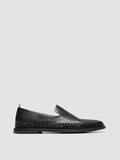 MILES 002 - Black Leather Loafers - thumb image 1,side view