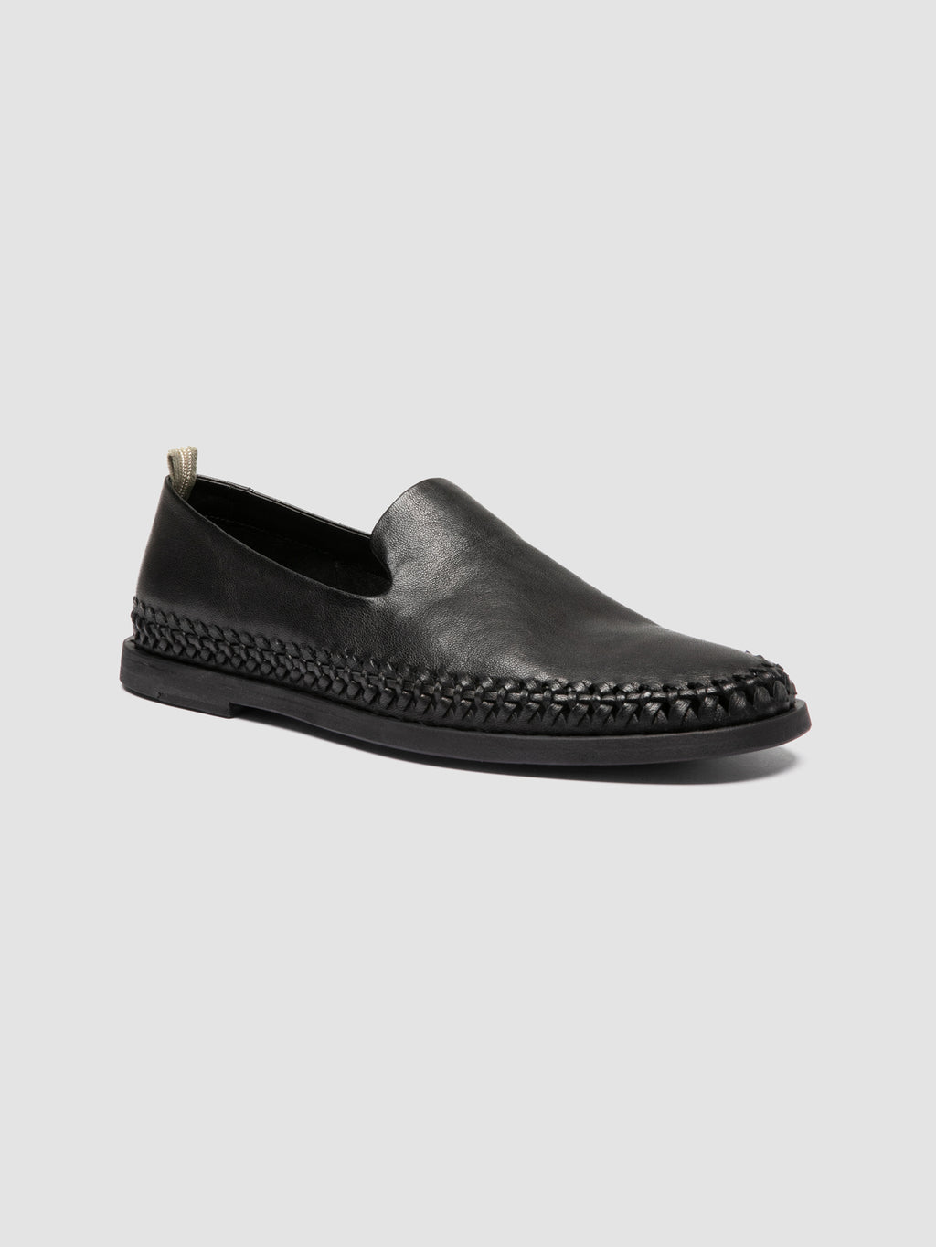 MILES 002 - Black Leather Loafers - image 3,side view