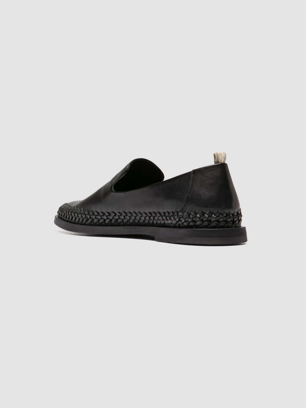 MILES 002 - Black Leather Loafers - image 4,side view