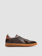Men's Brown Leather Low Top Sneakers: MILITIA 001 Officine Creative - 1