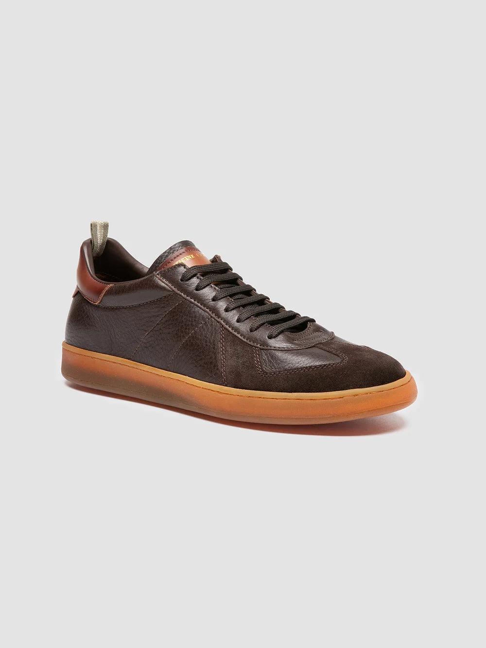MILITIA 001 - Brown Leather Sneakers - image 3,side view