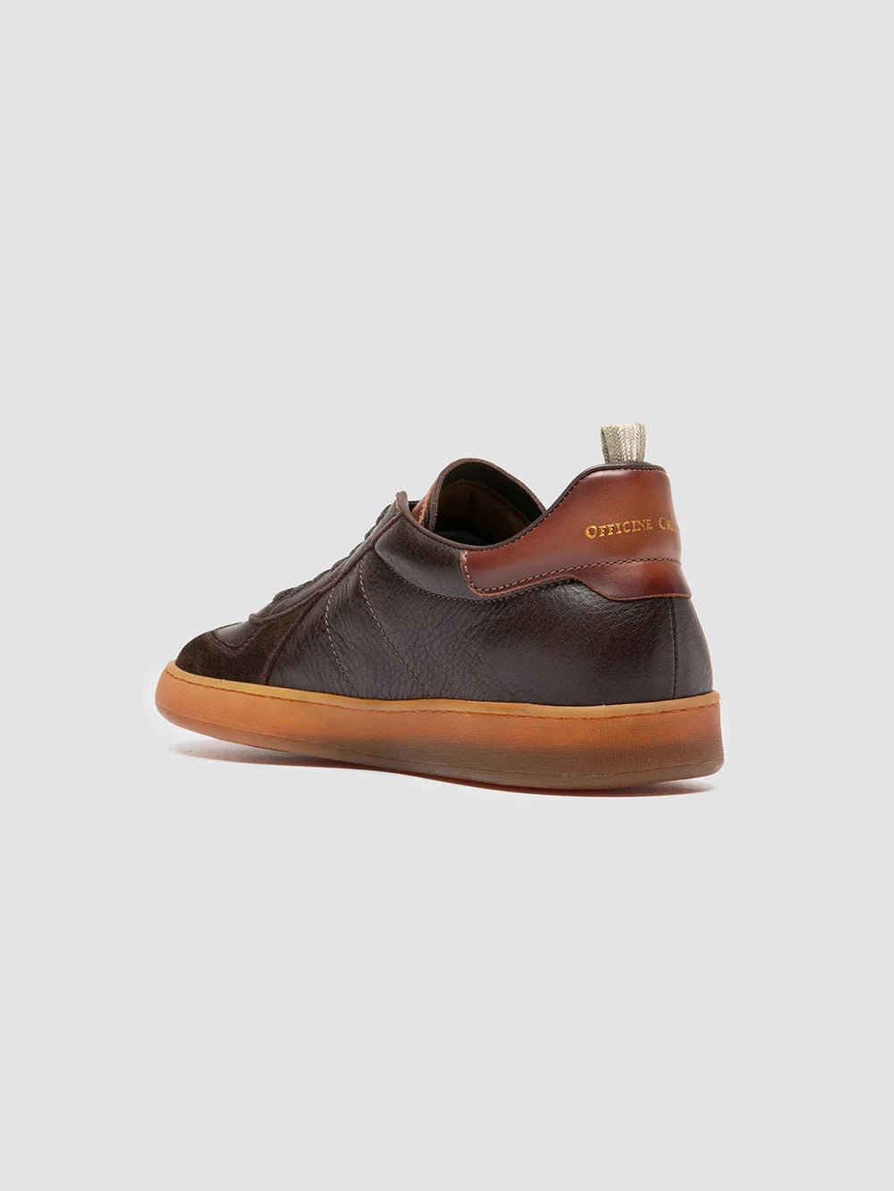 MILITIA 001 - Brown Leather Sneakers - image 4,side view