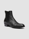 MONEGAL 001 - Black Leather Chelsea Boots - thumb image 3,side view