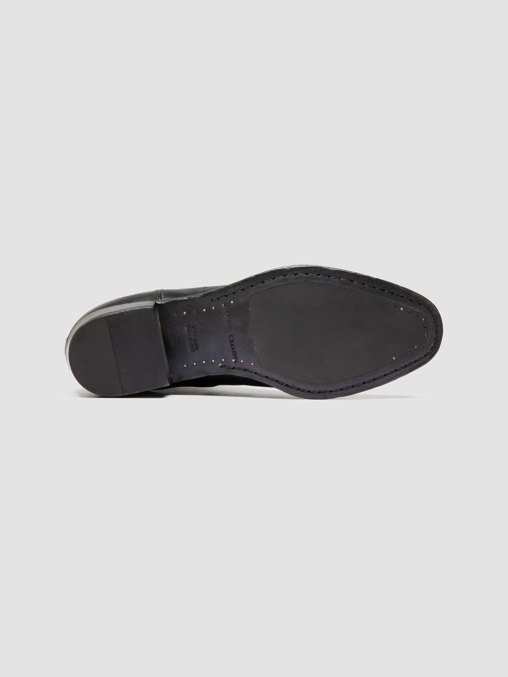 MONEGAL 001 - Black Leather Chelsea Boots - image 5,side view