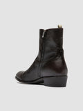 MONEGAL 002 - Brown Leather Zip boots - thumb image 4,side view