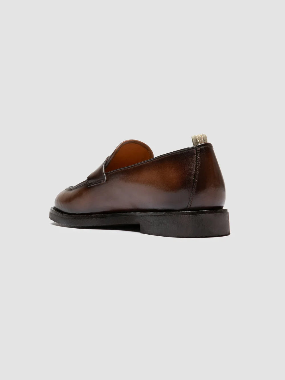 OPERA FLEXI 101 - Brown Leather Penny Loafers - image 4,side view