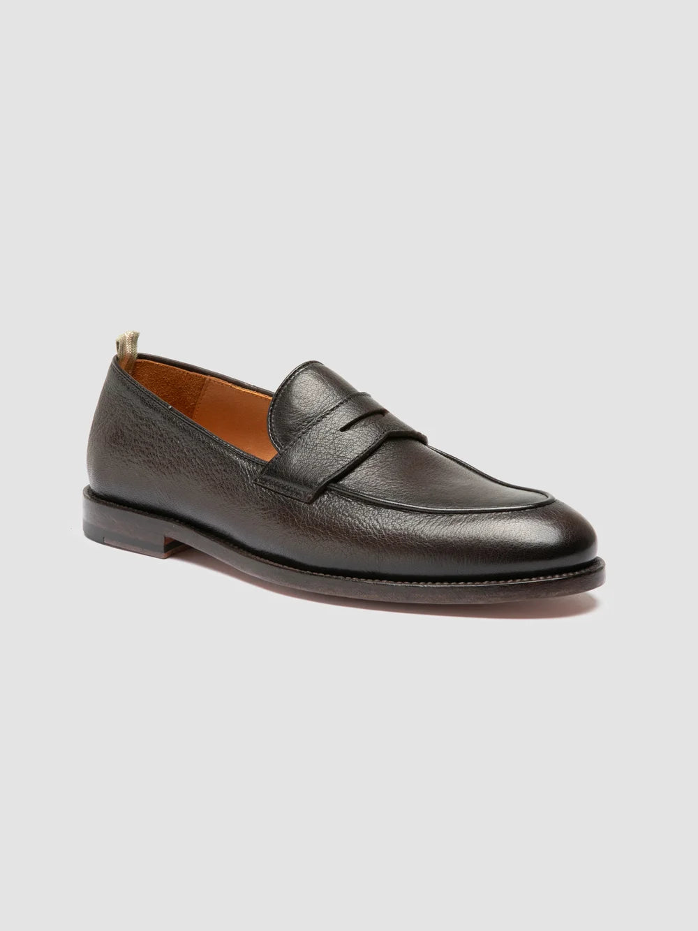 OPERA 001 - Brown Leather Penny Loafers - 2