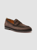 OPERA 001 - Brown Suede Penny Loafers - 2