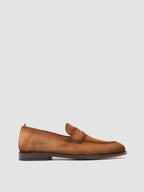 OPERA 001 - Brown Suede Penny Loafers