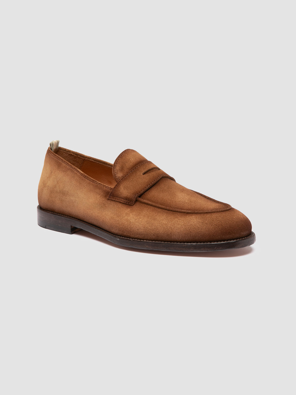 OPERA 001 - Brown Suede Penny Loafers - 2