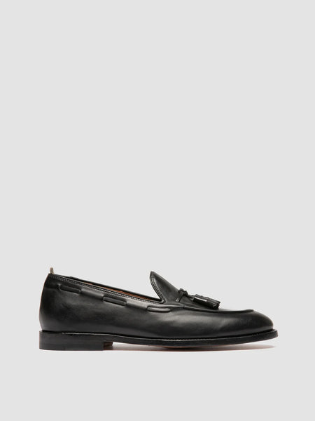 OPERA 002 - Black Leather Tassel Loafers – Officine Creative