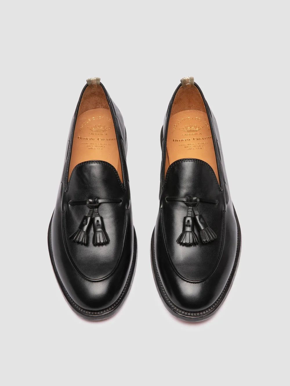 OPERA 002 - Black Leather Tassel Loafers - 1