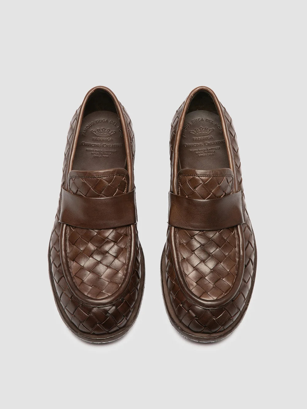 RUGGED 008 - Dark Brown Leather Penny Loafers - image 2,side view