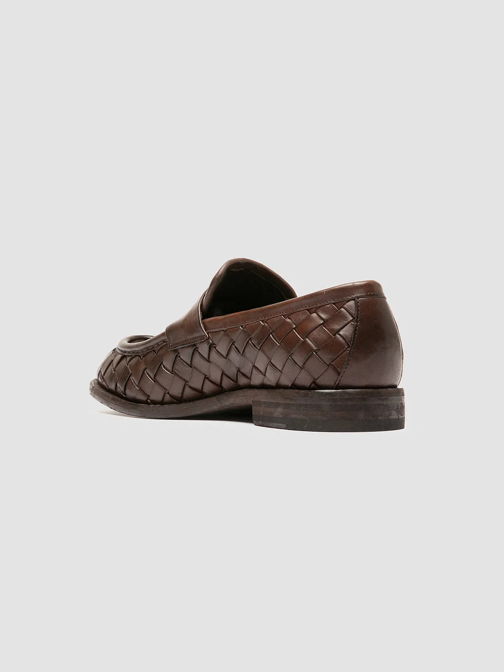 RUGGED 008 - Dark Brown Leather Penny Loafers - image 4,side view