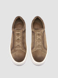 SLOUCH 001 - Taupe Suede Low Top Sneakers - 1