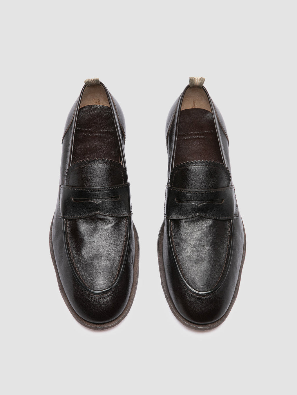 SOLITUDE 001 - Brown Leather Penny Loafers