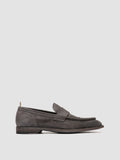 SOUND 001 - Grey Suede Penny Loafers - thumb image 1,side view