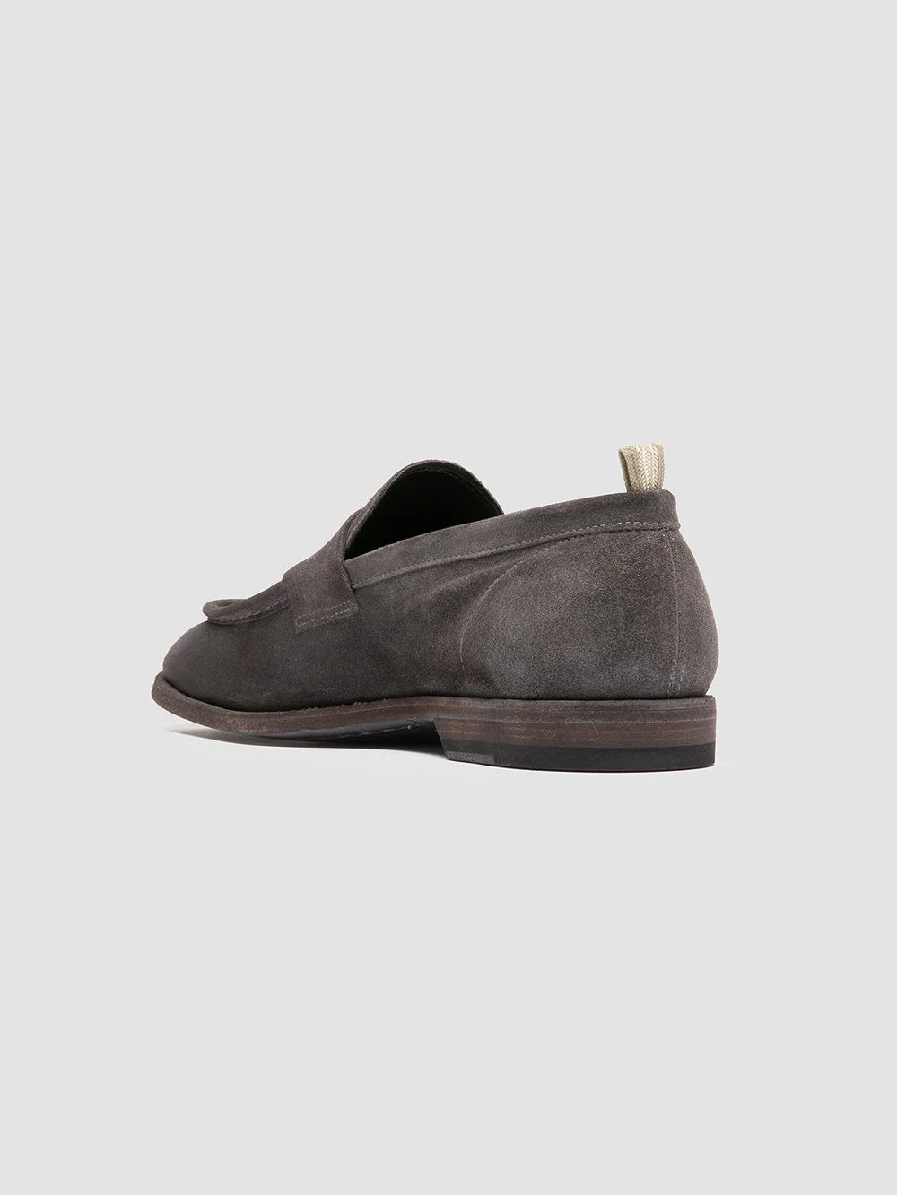 SOUND 001 - Grey Suede Penny Loafers - image 4,side view