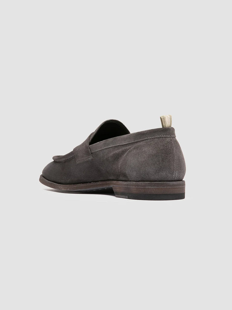Men's Grey Suede Penny Loafers: SOUND 001 Officine Creative - 4