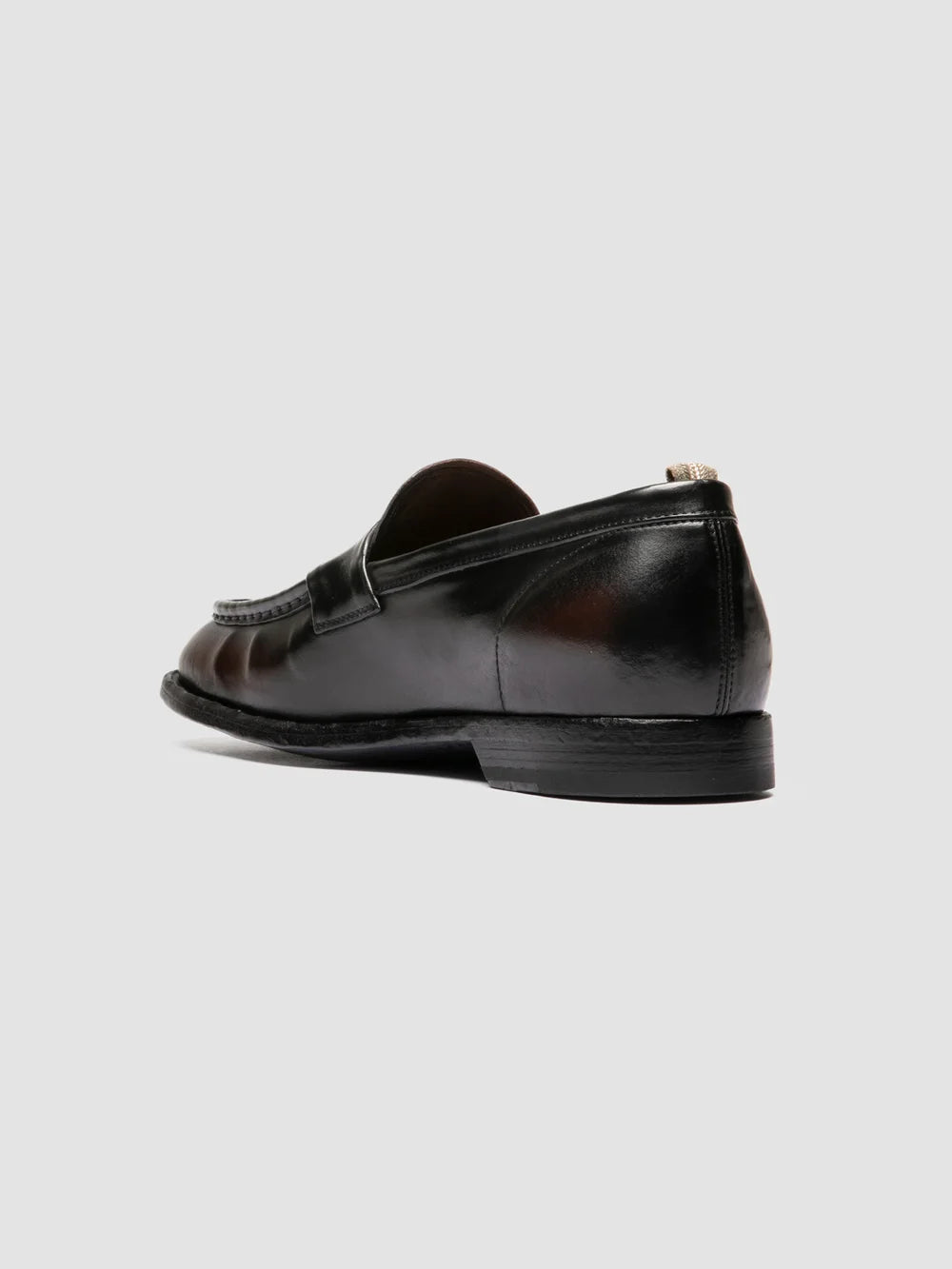 SOUND 001 - Brown Leather Penny Loafers - image 4,side view