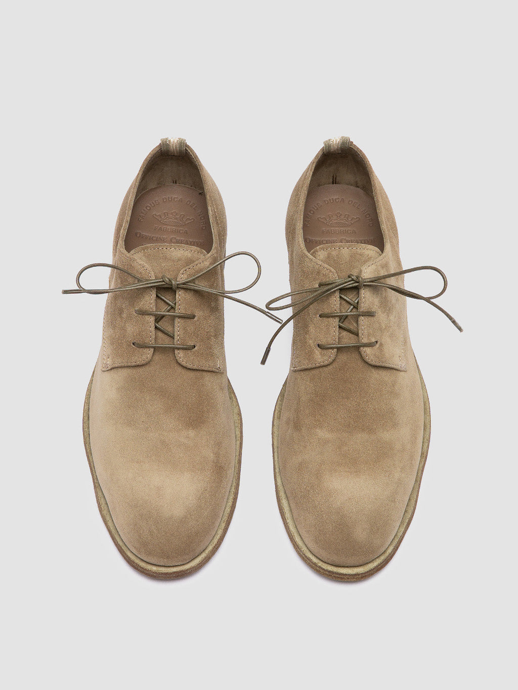 SOUND 002 - Taupe Suede Derby Shoes