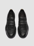 SOUND 010_W - Black Suede Penny Loafers - thumb image 2,side view