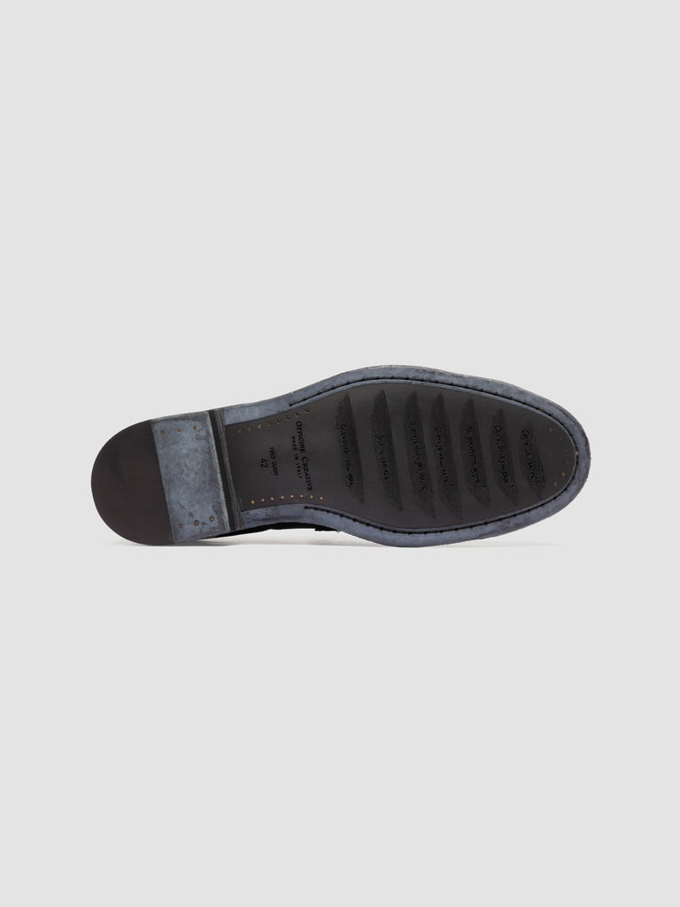 SOUND 010_W - Black Suede Penny Loafers
