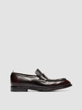 SOUND 010_W - Brown Leather Penny Loafers - thumb image 1,side view