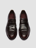 SOUND 010_W - Brown Leather Penny Loafers - thumb image 2,side view