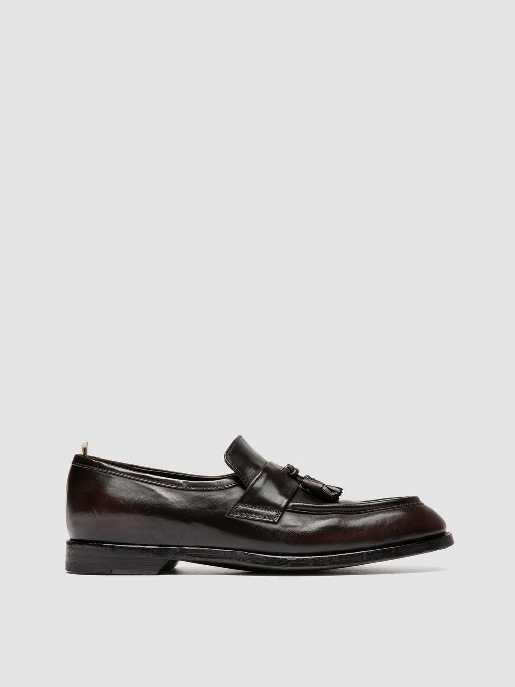 SOUND/011_W  - Brown Leather Tassel Loafers - image OCUSOUN011STRA3D671400 - 1