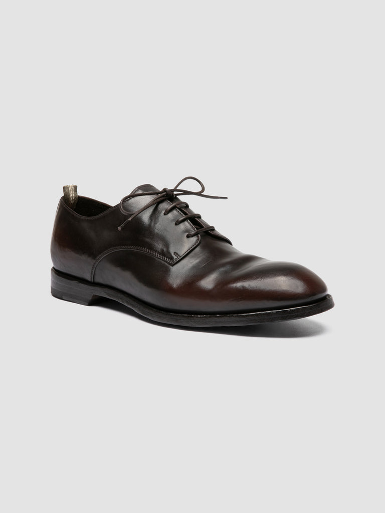 SOUND 012_W Brown Leather Derby Shoes