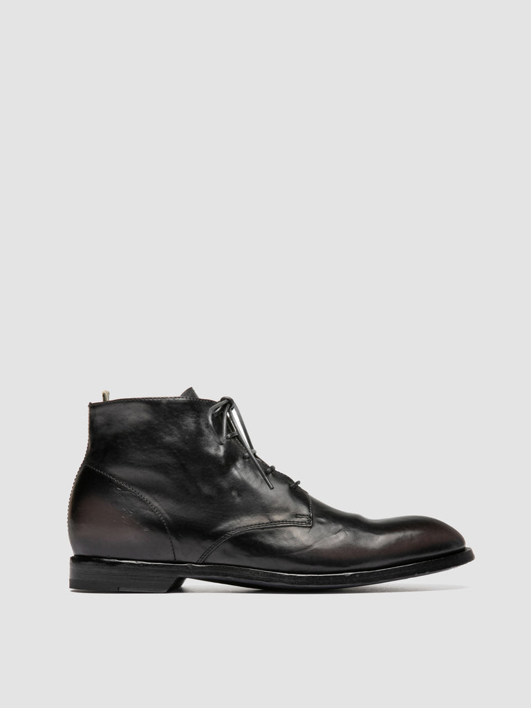 SOUND 013_W - Black Leather Zip Boots