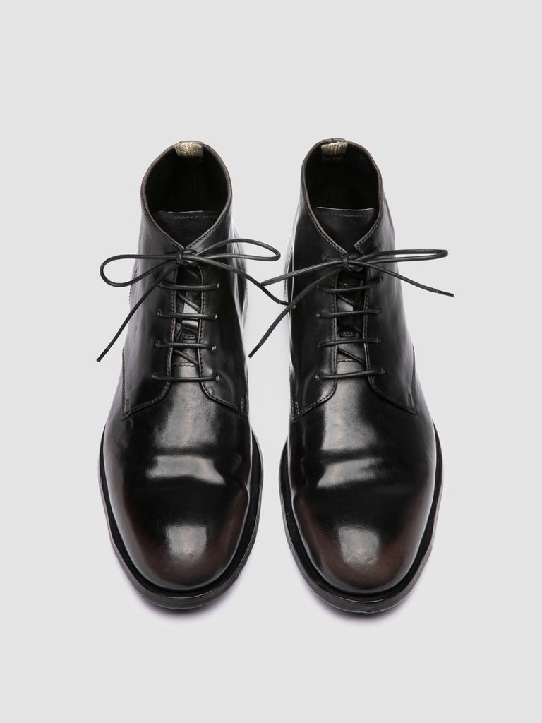 SOUND 013_W - Black Leather Zip Boots