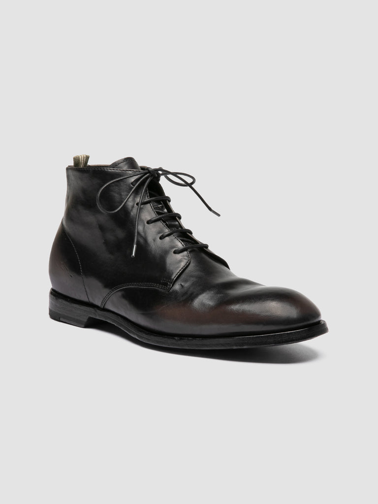 SOUND 013_W - Black Leather Zip Boots