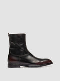 SOUND 015_W - Black Leather Zip Boots - thumb image 1,side view