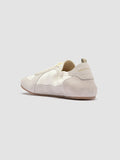 SUBSIDE 001 - White Leather and Suede Low-Top Sneakers - thumb image 4,side view